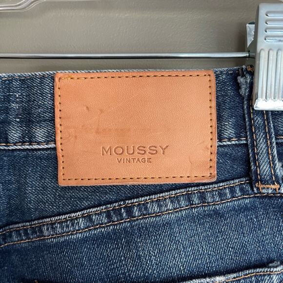 MOUSSY Tamworth High Waist Skinny Jeans In Dark Blue Size 24 Japanese Denim - Picture 13 of 16